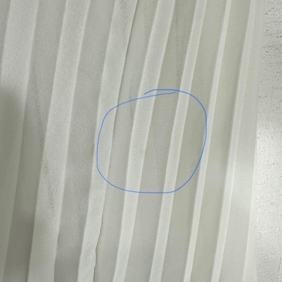 NWT Sophie Max 60s style accordion a line asymmetrical white tunic top dress M - Picture 12 of 12